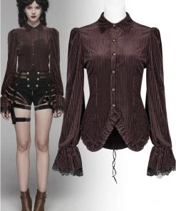 Punk Rave Maeve Brown Steampunk Shirt