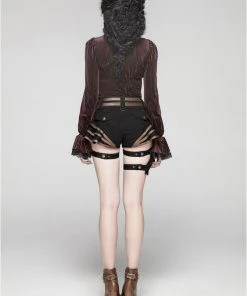 Punk Rave Maeve Brown Steampunk Shirt