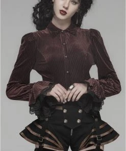 Punk Rave Maeve Brown Steampunk Shirt