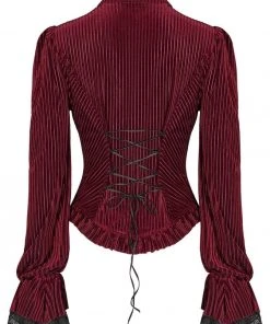 Punk Rave Maeve Red Shirt Ladies Gothic Clothing