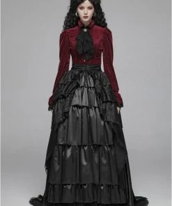 Punk Rave Maeve Red Shirt Ladies Gothic Clothing