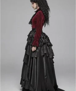 Punk Rave Maeve Red Shirt Ladies Gothic Clothing