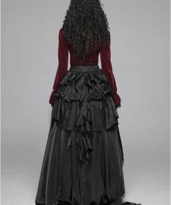 Punk Rave Maeve Red Shirt Ladies Gothic Clothing