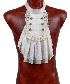 Punk Rave Dark Decay Jabot White