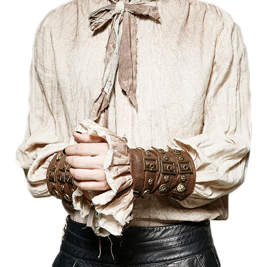 Punk Rave Pair Of Bedouin Wristbands Mens Steampunk Clothing 8 Punk Rave Pair Of Bedouin Wristbands Mens Steampunk Clothing