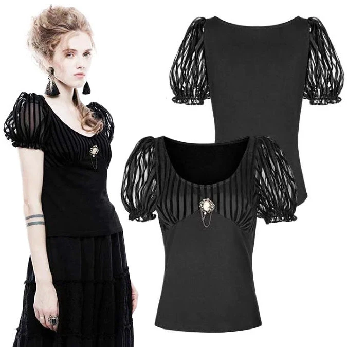Punk Rave Romantic Puffy Sleeves Top 4 Punk Rave Romantic Puffy Sleeves Top
