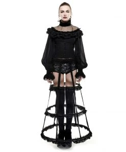 Ladies Gothic Clothing Punk Rave The Cage Crinoline Hoop Skirt