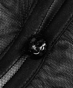 Ladies Gothic Clothing Punk Rave Romantic Goth Long Side Slits Maxi Dress Q-349