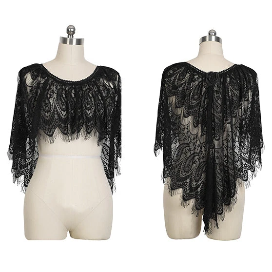 Ladies Gothic Clothing Punk Rave Peacock Cape S-151 9 Ladies Gothic Clothing Punk Rave Peacock Cape S-151
