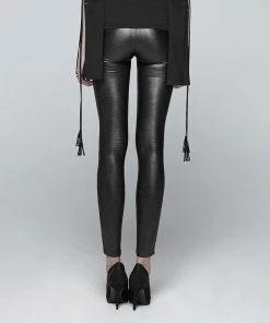 Ladies Gothic Clothing Punk Rave She Devil Leggings Black WK-342 18 Ladies Gothic Clothing Punk Rave She Devil Leggings Black WK-342