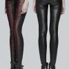 All Ladies Clothing Punk Rave She Devil Leggings Red WK-342