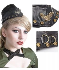 Punk Rave Soldier Side Cap Steampunk Hats