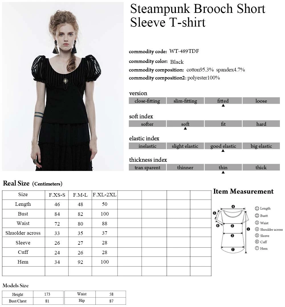 Punk Rave Romantic Puffy Sleeves Top 11 Punk Rave Romantic Puffy Sleeves Top