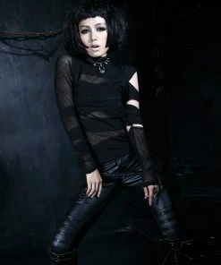 Punk Rave Blackwidow Top T-288 Ladies Gothic Clothing
