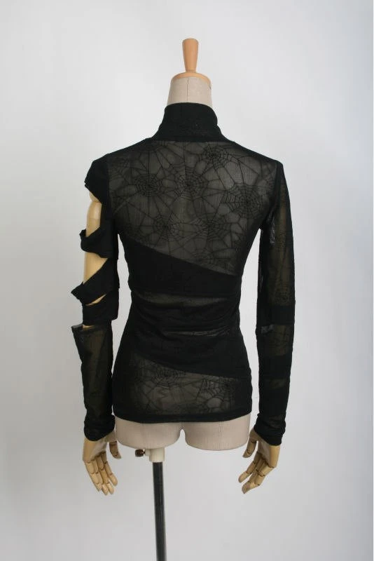 Punk Rave Blackwidow Top T-288 Ladies Gothic Clothing 8 Punk Rave Blackwidow Top T-288 Ladies Gothic Clothing