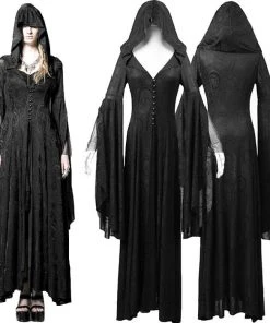Punk Rave Theatre Of Tragedy Long Gown / Coat Y-510 Ladies Gothic Clothing