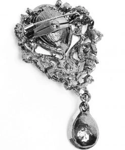 Punk Rave Vampyria Brooch Red Steampunk Jewellery