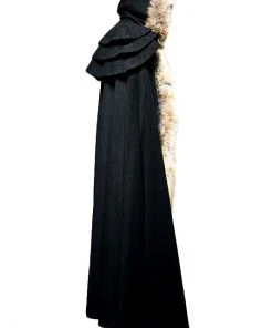 Punk Rave Winterfell Cloak Black Mens Mens Gothic Clothing