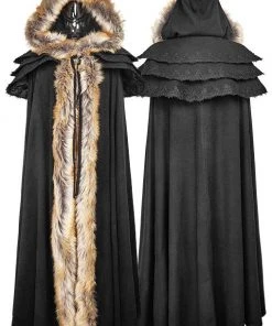 Punk Rave Winterfell Cloak Black Ladies