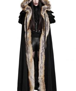 Punk Rave Winterfell Cloak Black Ladies
