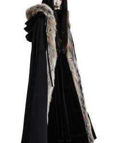 Punk Rave Winterfell Cloak Black Ladies