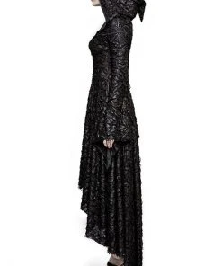 Ladies Gothic Clothing Punk Rave Witchcraft Hooded Dress Q-308