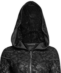 Ladies Gothic Clothing Punk Rave Witchcraft Hooded Dress Q-308