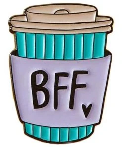 Punky Pins BFF Coffee Cup Enamel Pin