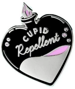 Punky Pins Cupid Repellent Enamel Pin Pins, Badges And Patches