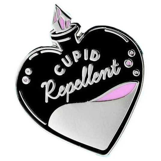 Punky Pins Cupid Repellent Enamel Pin Pins, Badges And Patches 4 Punky Pins Cupid Repellent Enamel Pin Pins, Badges And Patches