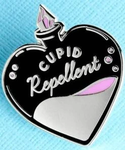 Punky Pins Cupid Repellent Enamel Pin Pins, Badges And Patches 7 Punky Pins Cupid Repellent Enamel Pin Pins, Badges And Patches