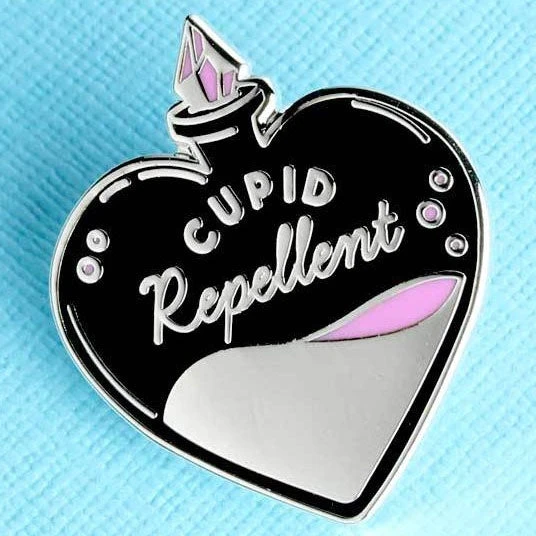 Punky Pins Cupid Repellent Enamel Pin Pins, Badges And Patches 5 Punky Pins Cupid Repellent Enamel Pin Pins, Badges And Patches