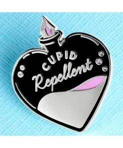 Punky Pins Cupid Repellent Enamel Pin Pins, Badges And Patches