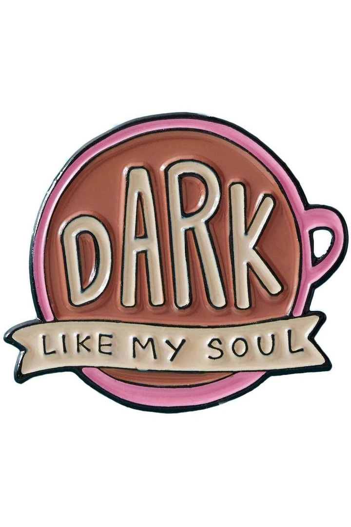 Pins, Badges And Patches Punky Pins Dark Like My Soul Coffee Enamel Pin 3 Pins, Badges And Patches Punky Pins Dark Like My Soul Coffee Enamel Pin