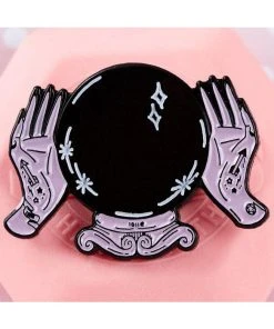 Pins, Badges And Patches Punky Pins Fortune Ball Enamel Pin