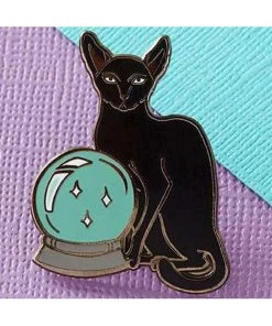 Punky Pins Fortune Teller Cat Enamel Pin