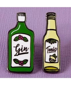 Punky Pins Gin And Tonic Enamel Pin Set