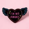 Pins, Badges And Patches Punky Pins I'm No Angel Neon Sign Enamel Pin