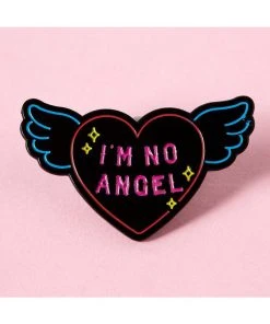 Pins, Badges And Patches Punky Pins I'm No Angel Neon Sign Enamel Pin