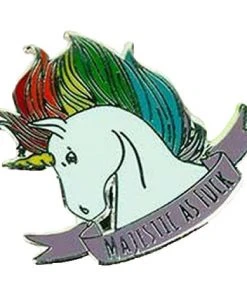 Pins, Badges And Patches Punky Pins Majestic As F*** Unicorn Enamel Pin