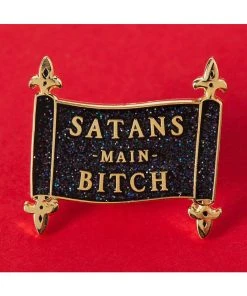 Punky Pins Satan's Main Bitch Enamel Pin Pins, Badges And Patches