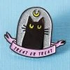 Pins, Badges And Patches Punky Pins Treat Or Treat Black Cat Enamel Pin