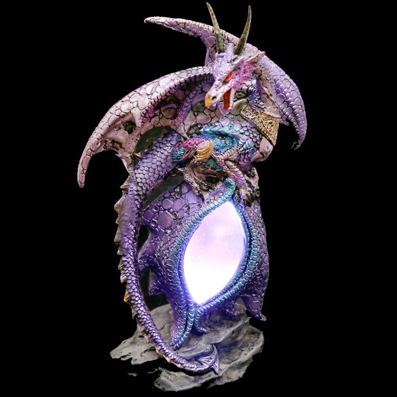 Puckator Purple Dragon Figurine On LED Dragon Eye 7 Puckator Purple Dragon Figurine On LED Dragon Eye
