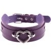 Gothic Collars Gothic Jewellery Purple Gothic Heart Collar