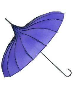 Soake Purple Ribbed Pagoda Umbrella / Parasol All Steampunk Accessories