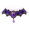 Lace Jewellery Purple Velvet Victorian Gothic Lace Choker Gothic Jewellery