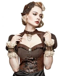 RQBL Coffee Cup Steampunk Wristbands All Steampunk Accessories