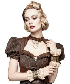 RQBL Coffee Cup Steampunk Wristbands All Steampunk Accessories