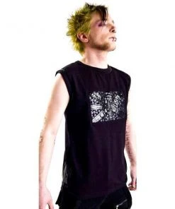 Mens Gothic Clothing Queen Of Darkness Muscle Shirt (S)