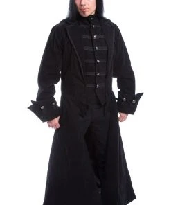 Innocent Clothing Poizen Quentin Coat Black Velvet